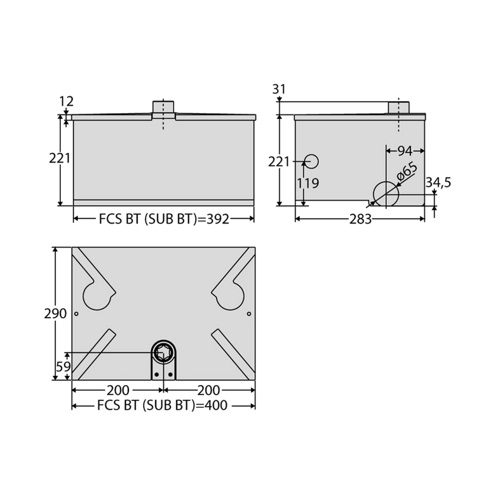 BFT SUB EL Underground Swing Gate Operator